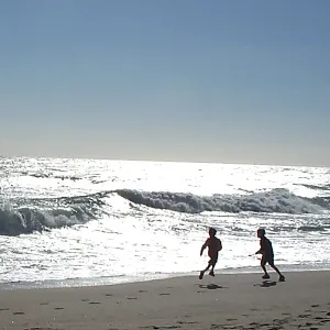 Silhouettes on the Sand