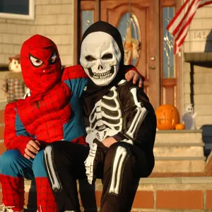 Brothers on Halloween