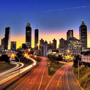 Atlantas Colorful Skyline