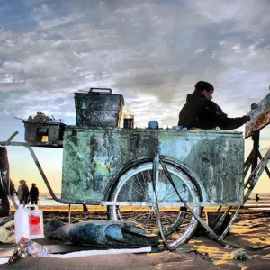 painting in the night