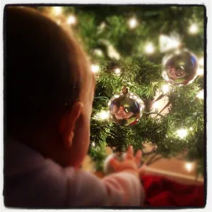 Christmas bulb reflection