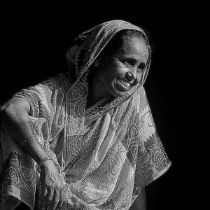 a smile from darkness