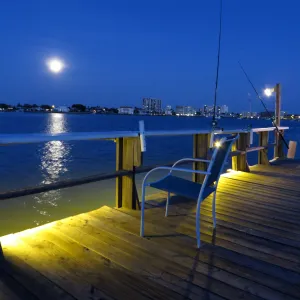 Fishing Dock at Night