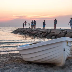 On the Jetty at Sunset