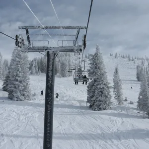 Skiing at Steamboat, CO