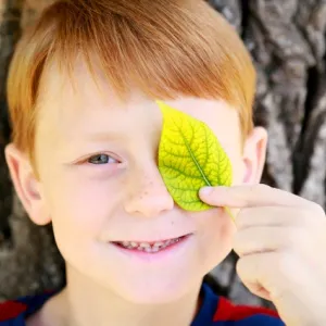 grandson in the park