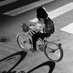 Strolling Bike at Sunset