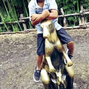 Zoo day with my son Allen.