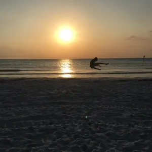 Celebrating the sunset