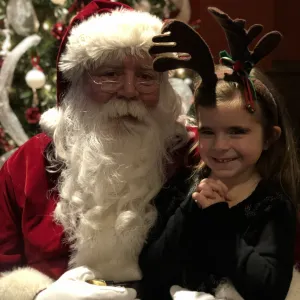 My girl and Santa