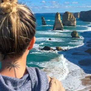 Great Ocean Road - Twelve Apostles and a Palm Tree