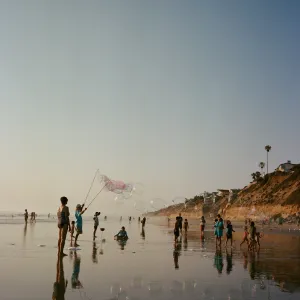 Bubble-man on the Beach 