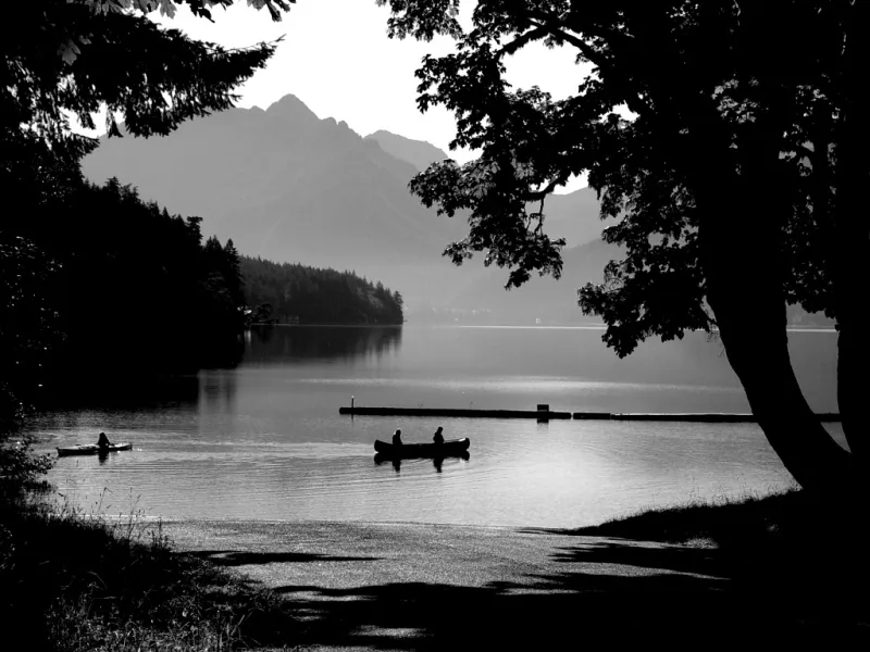 Canoeing on the Lake
