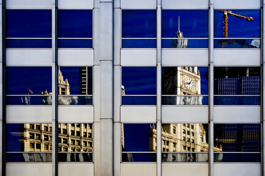 City Reflected, 11:15 A.M