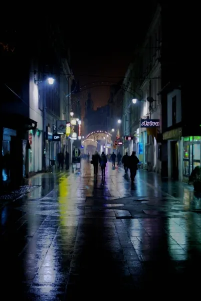 Ferhadija Street by Night