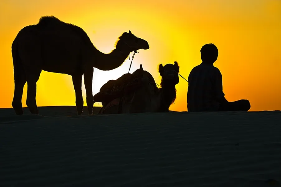 Sunset at Khuri Sand Dune