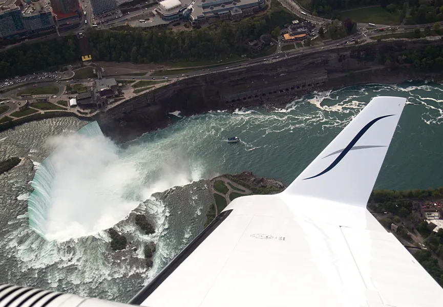 Flying Over Niagra