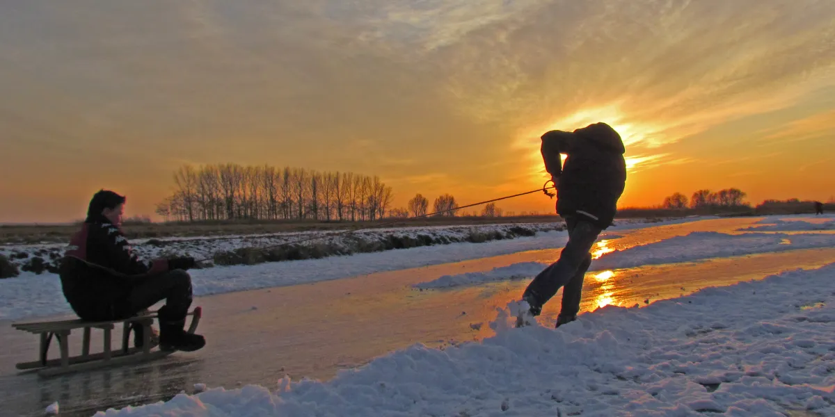 sleighing by sundown