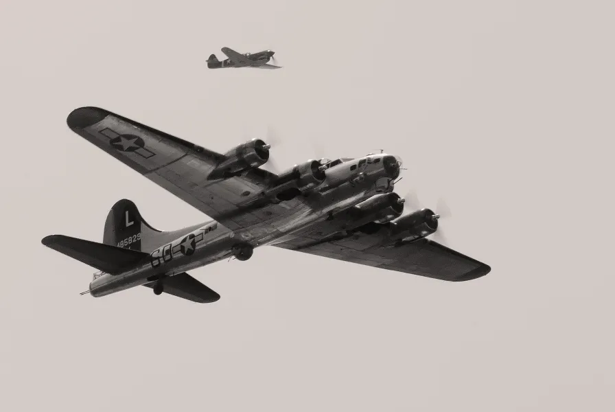 B17 with P40 escort
