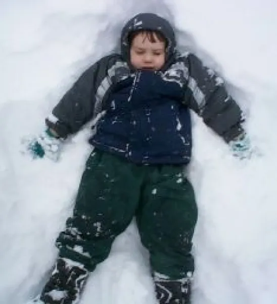 Mikey's snow angel