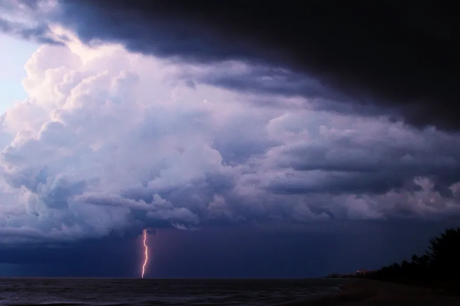 Thunderstorm Over Gulf