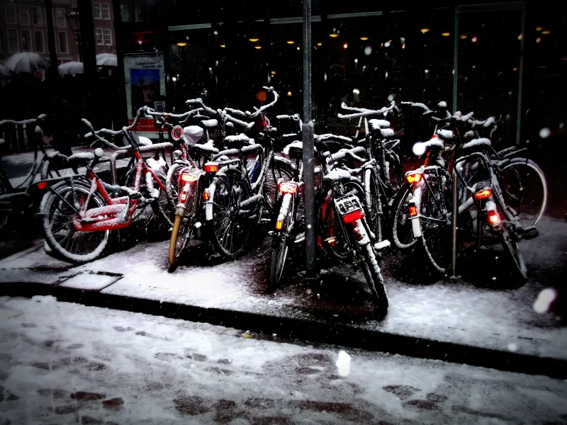 snow topped cycles