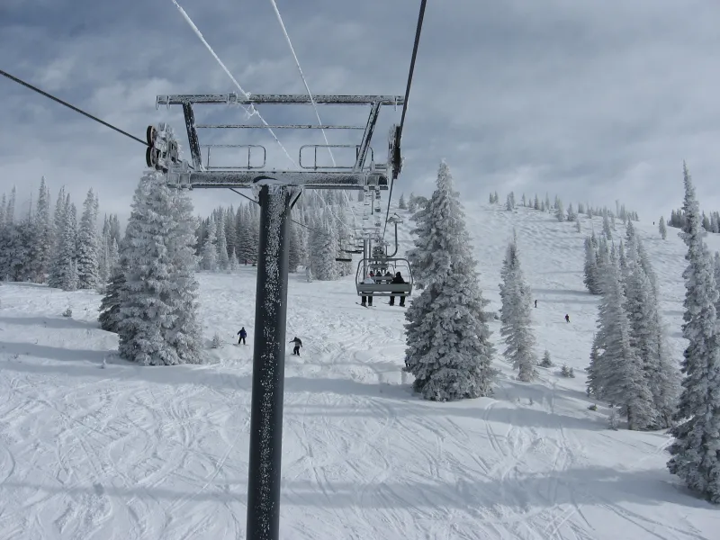 Skiing at Steamboat, CO