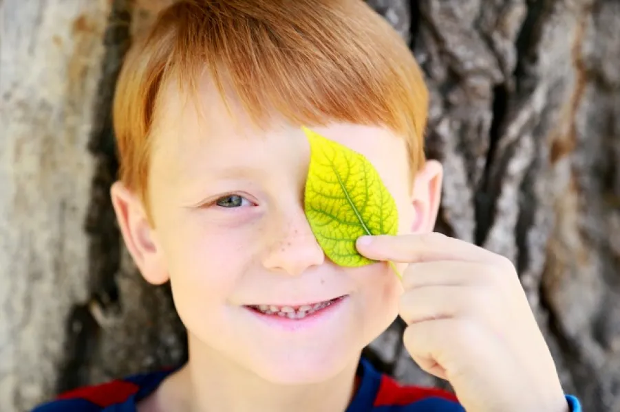 grandson in the park