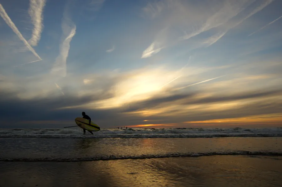 Stand up paddle at Sunset