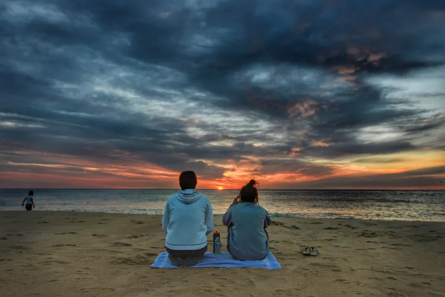 Mother Daughter Sunrise