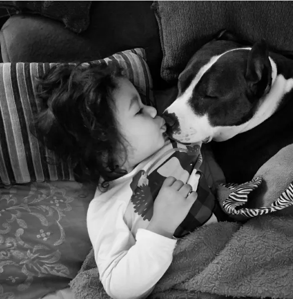 The love of a little girls furbuddy❣