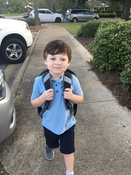 Walkin’ in to the first day like...