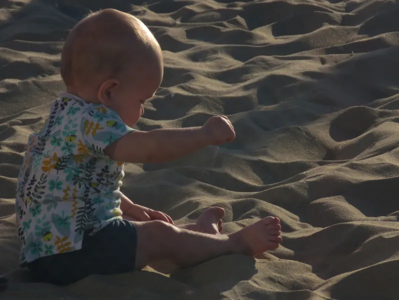 first acquaintance with sand