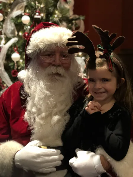 My girl and Santa