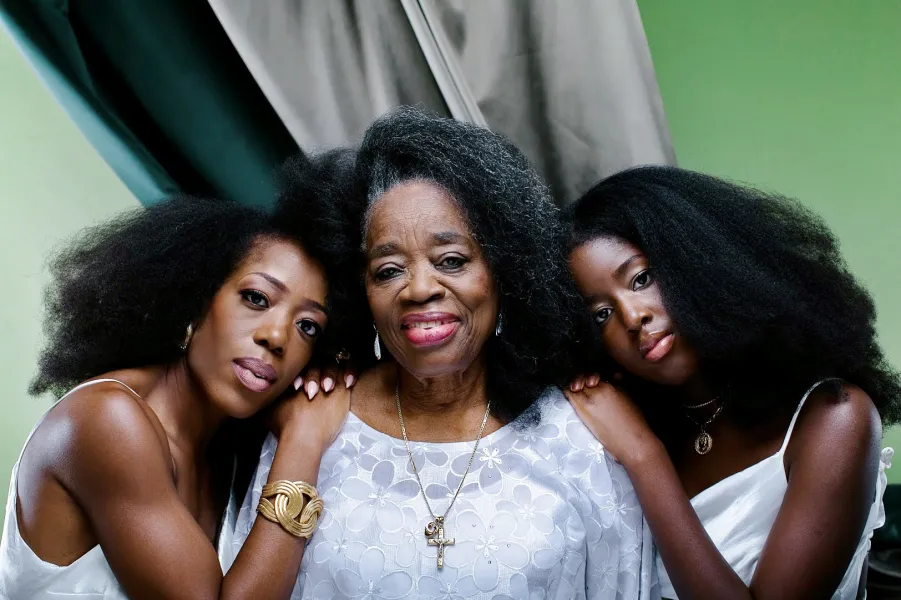 3 Generations of natural afro hair
