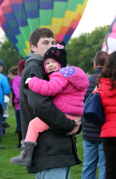 Happiness with Balloons in Morning