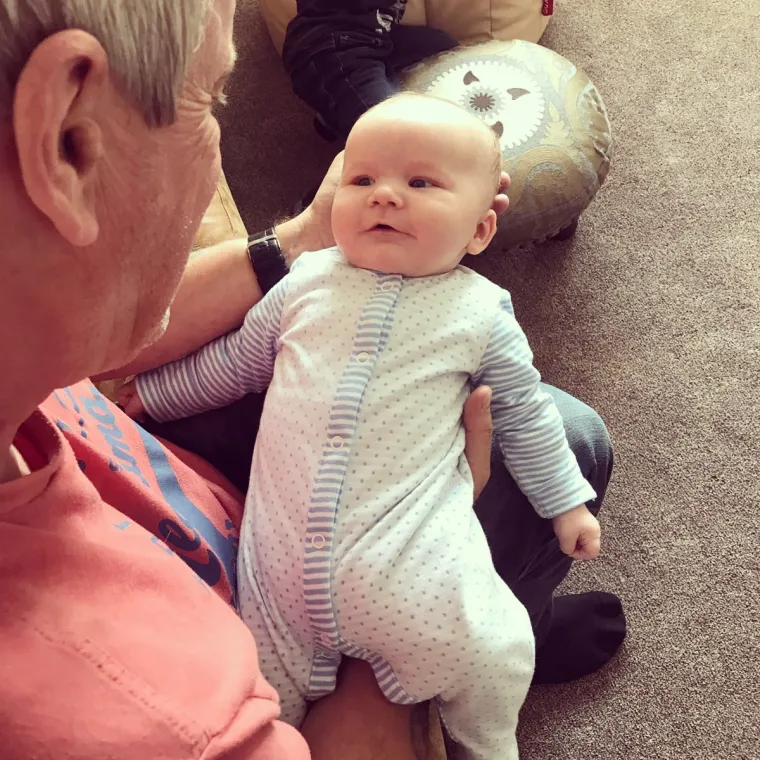 First smile caught on camera