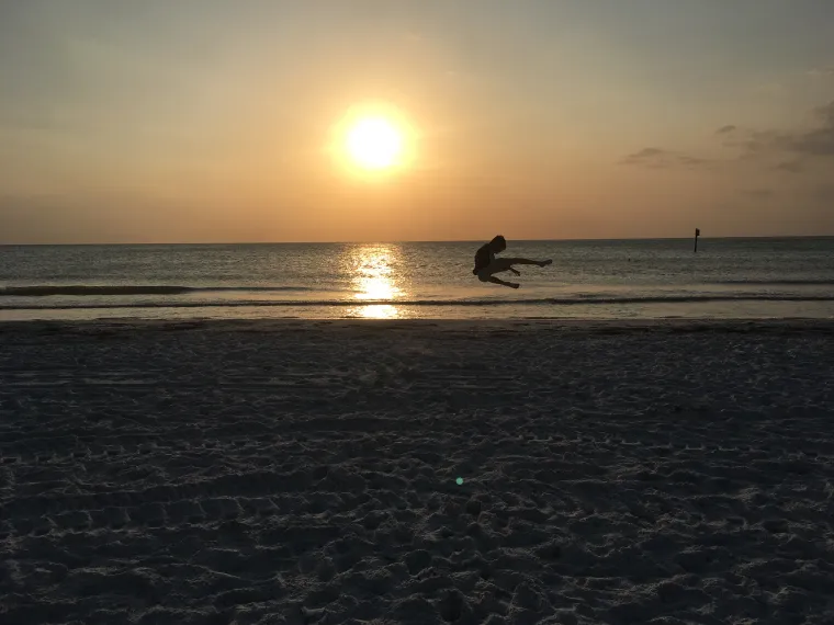 Celebrating the sunset