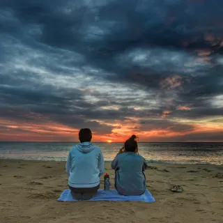 Mother Daughter Sunrise