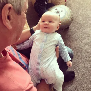 First smile caught on camera