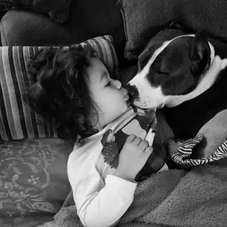 The love of a little girls furbuddy❣